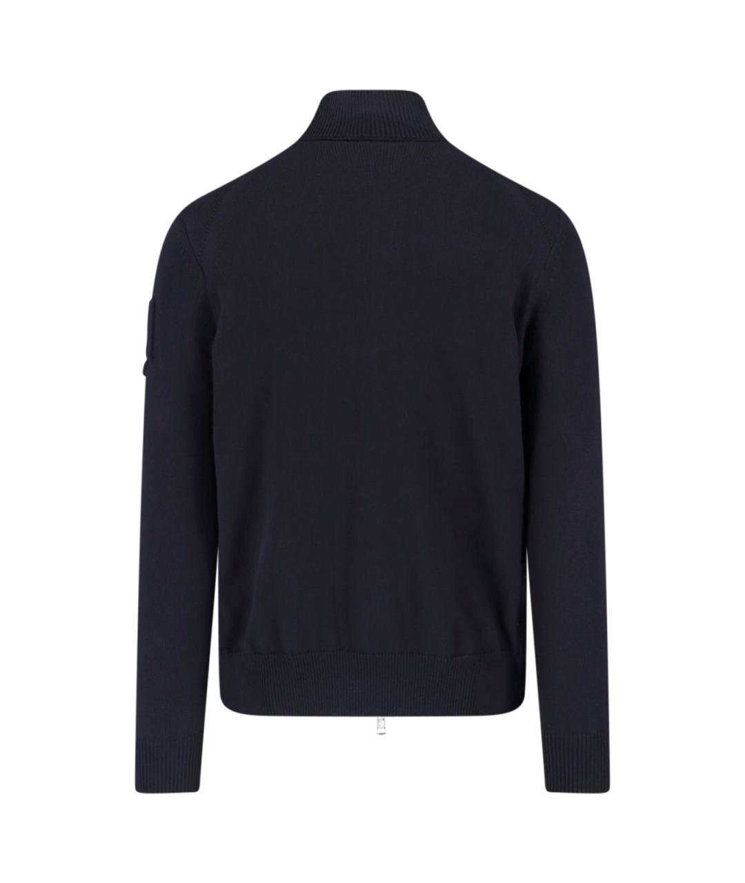 MONCLER Синяя полиэстеровая куртка, фото 2