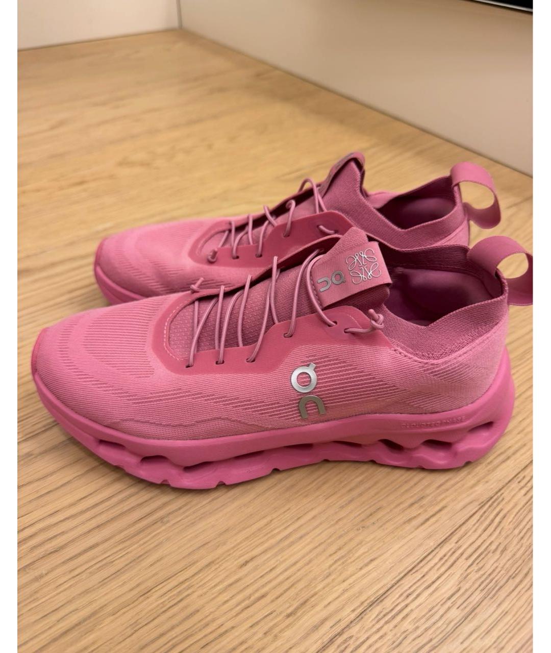 LOEWE Розовые текстильные кроссовки, фото 2