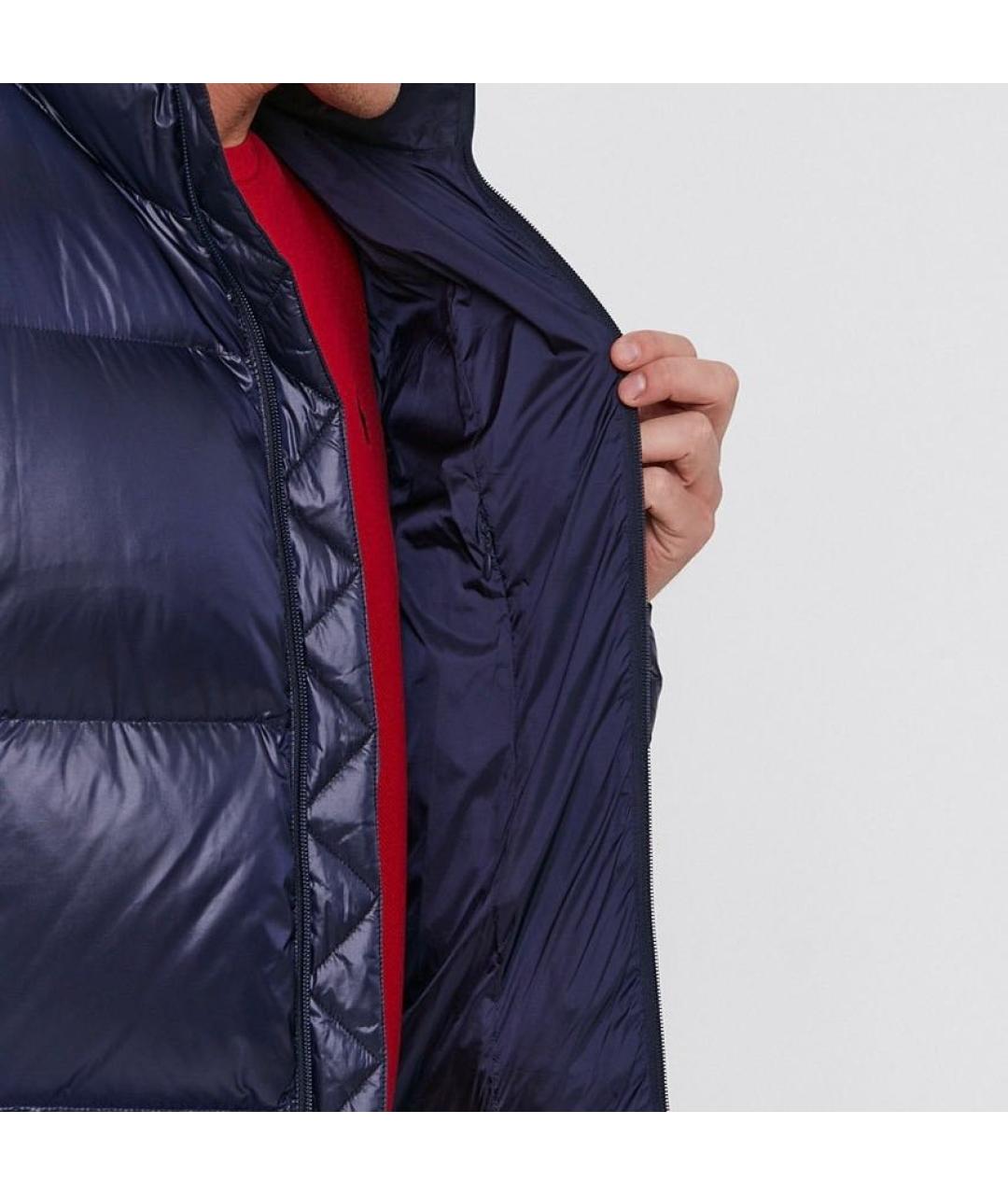 ARMANI EXCHANGE Темно-синий полиамидовый пуховик, фото 5