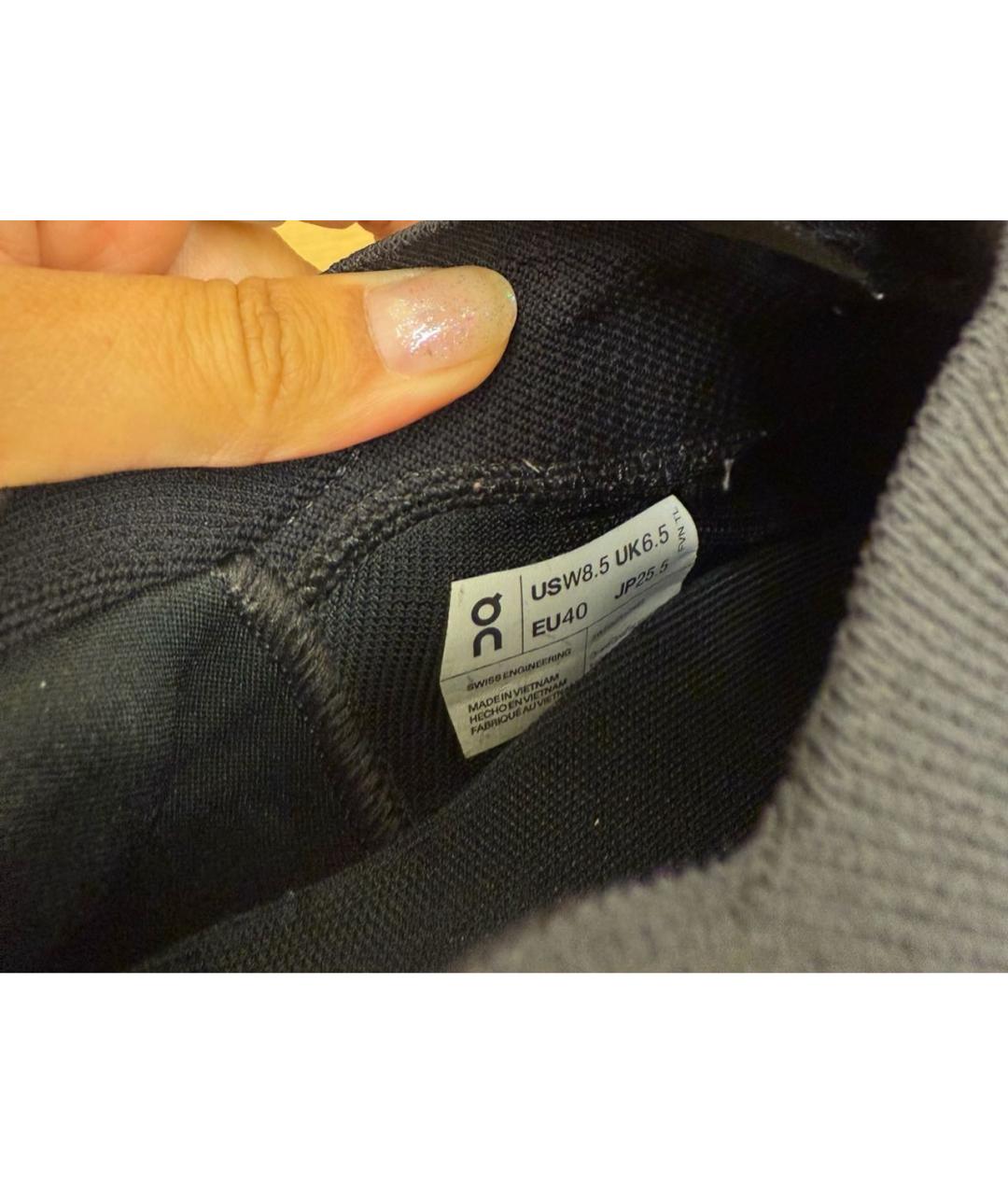 LOEWE Черные текстильные кроссовки, фото 5