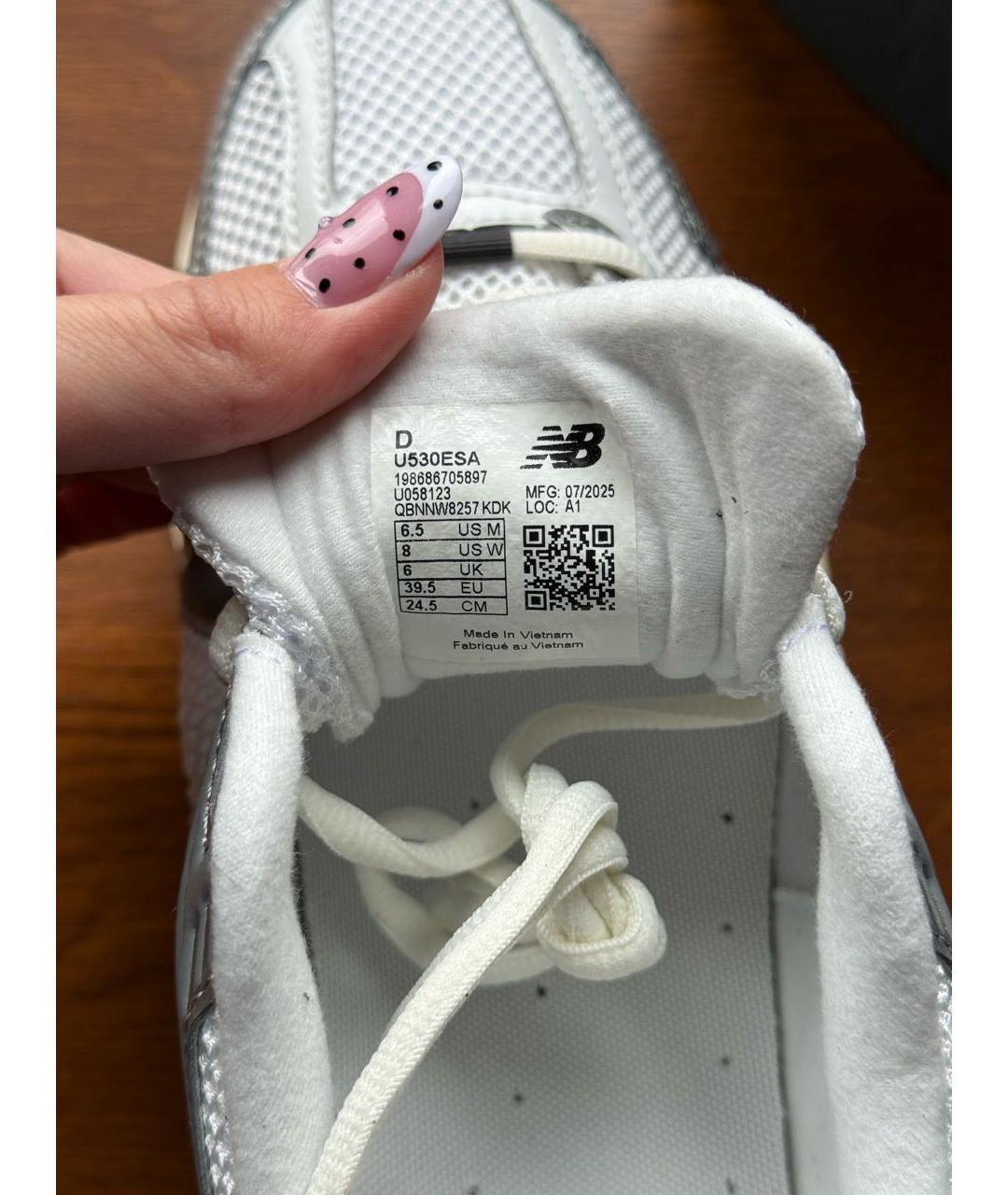 NEW BALANCE Белые кроссовки, фото 7