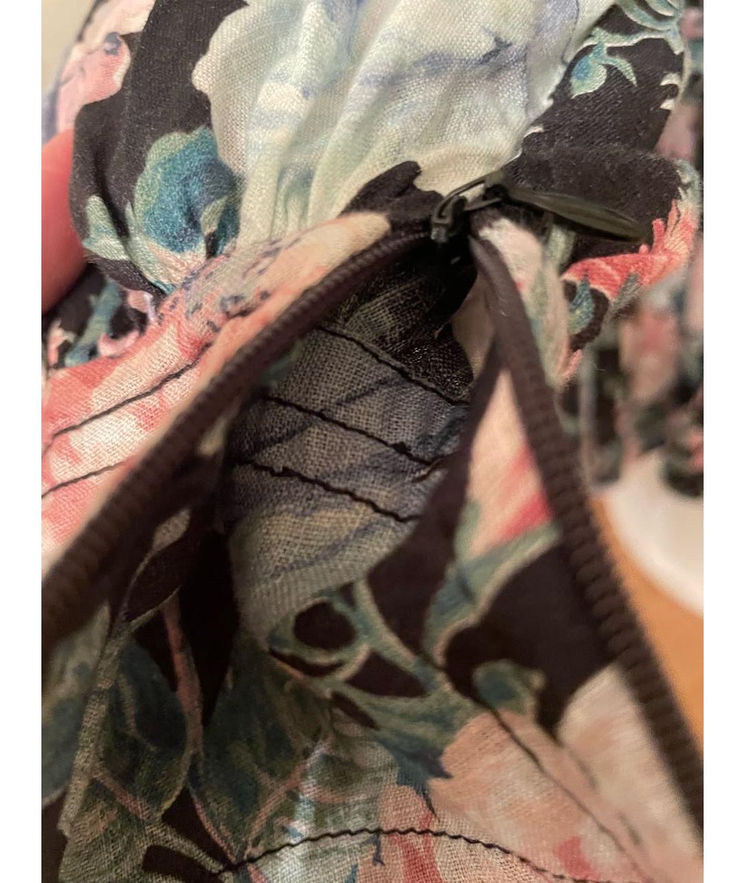 ZIMMERMANN Черное льняное повседневное платье, фото 6