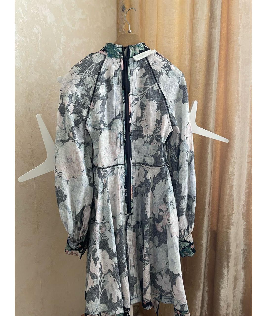 ZIMMERMANN Черное льняное повседневное платье, фото 2
