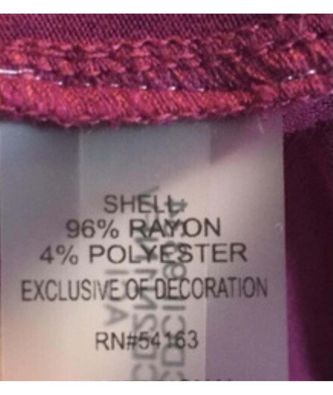 CALVIN KLEIN Фиолетовый вискозный сарафан, фото 8