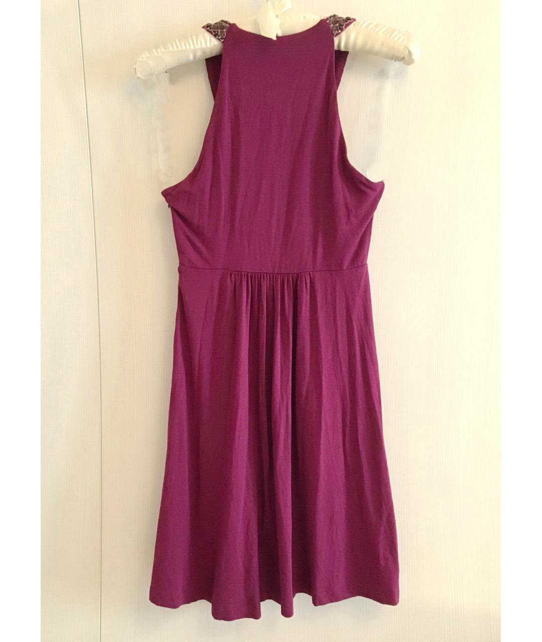 CALVIN KLEIN Фиолетовый вискозный сарафан, фото 3
