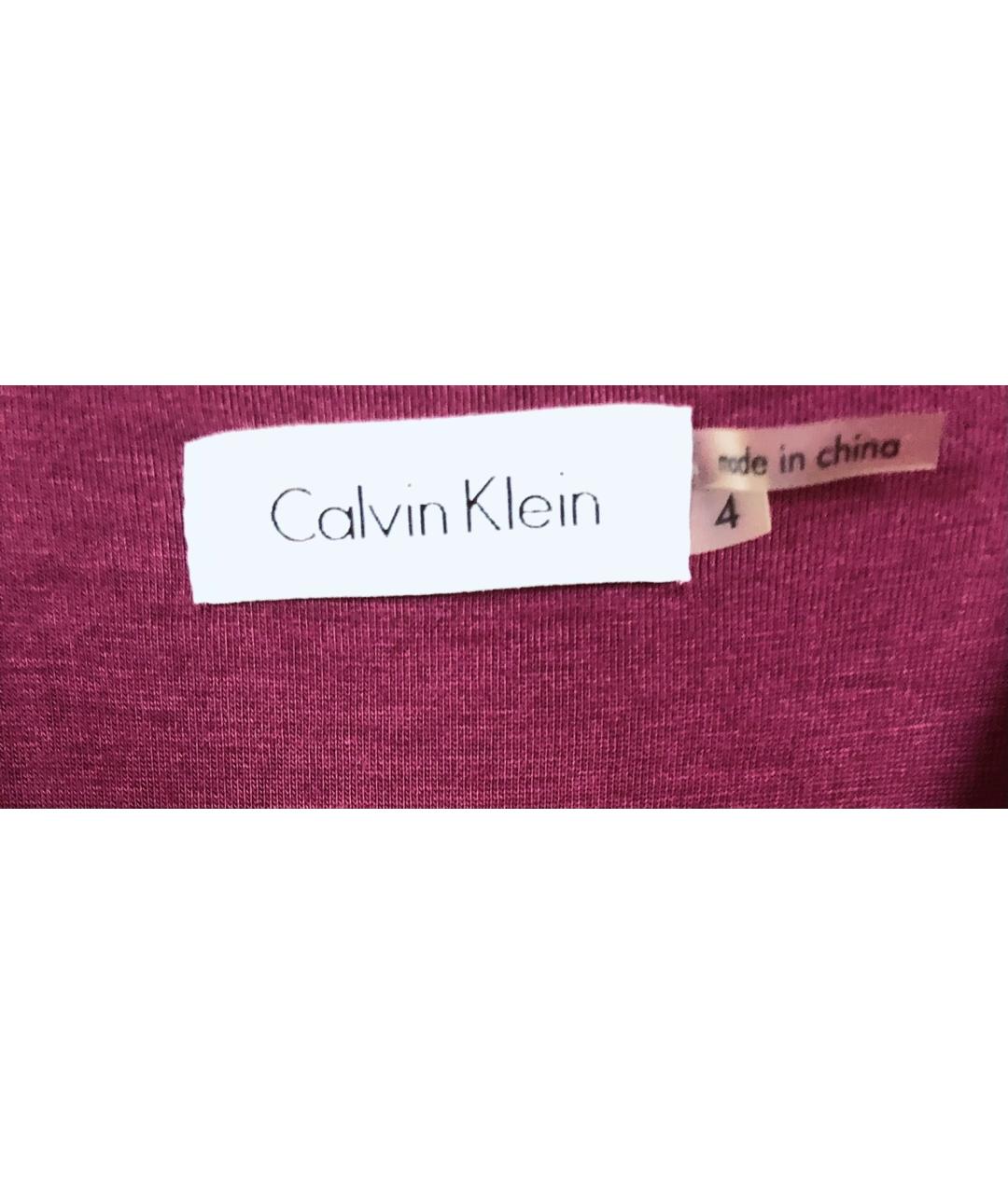 CALVIN KLEIN Фиолетовый вискозный сарафан, фото 7