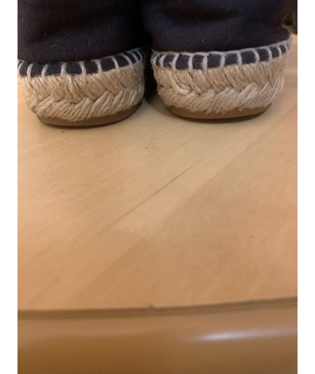 CHANEL Черные кожаные кеды, фото 4