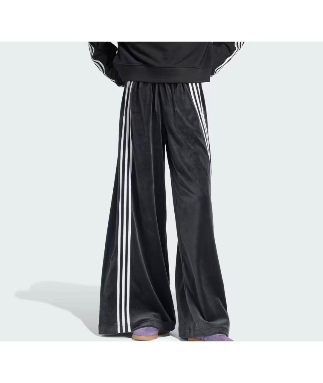 ADIDAS Черные хлопковые спортивные брюки и шорты, фото 2