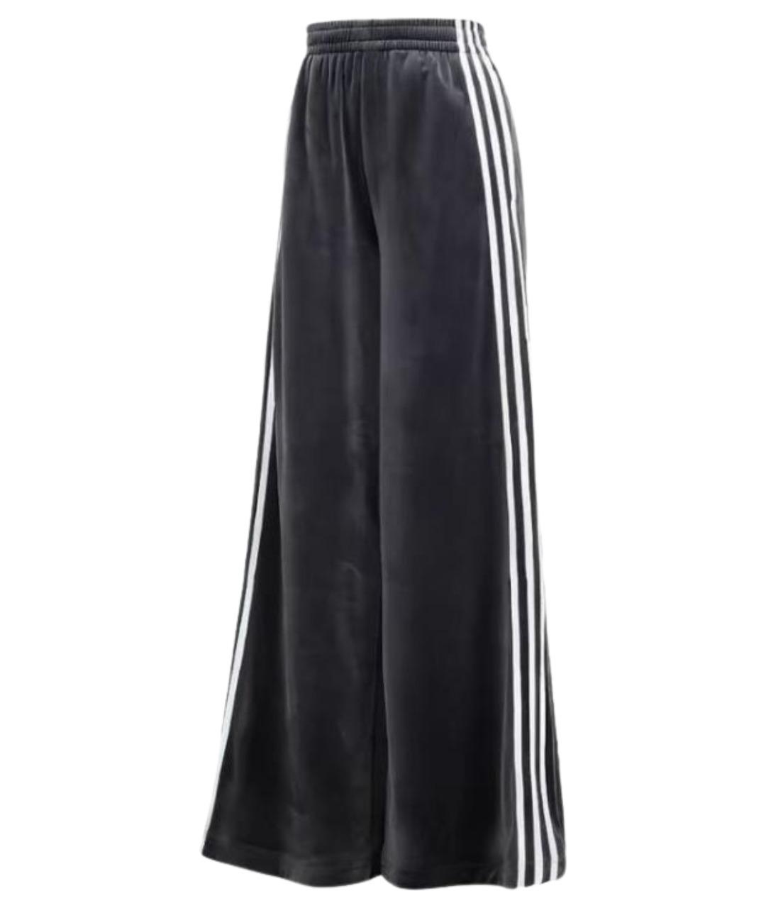 ADIDAS Черные хлопковые спортивные брюки и шорты, фото 1