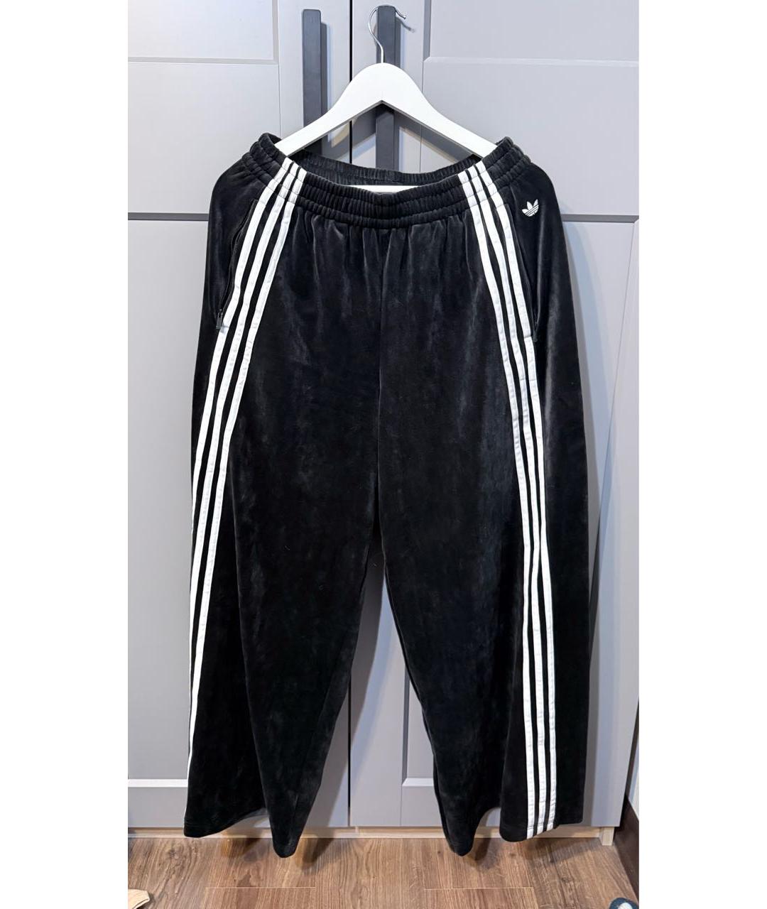 ADIDAS Черные хлопковые спортивные брюки и шорты, фото 3