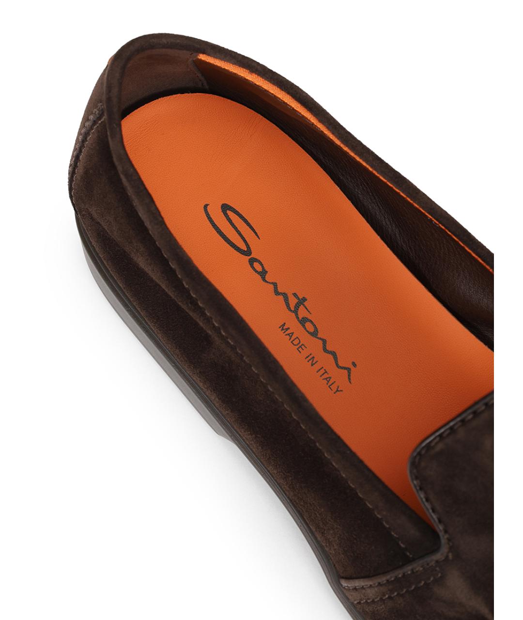 SANTONI Коричневые лоферы, фото 6