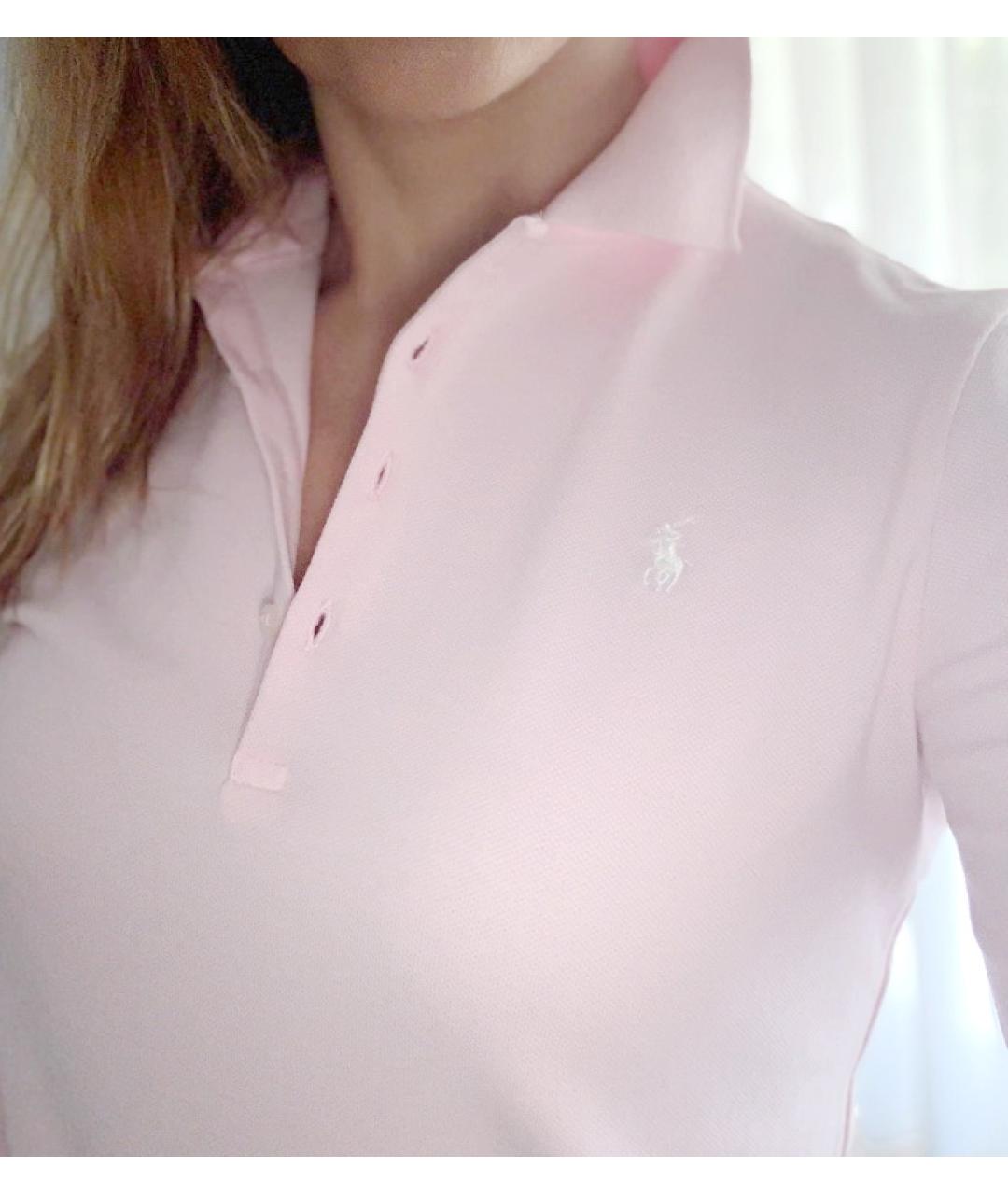 POLO RALPH LAUREN Розовая хлопковая рубашка/блузка, фото 4