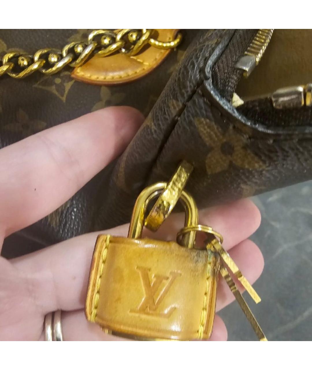 LOUIS VUITTON Коричневая сумка тоут, фото 5