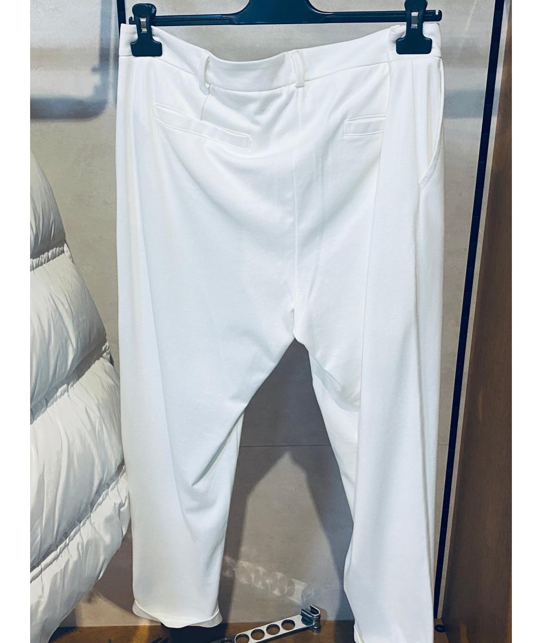 ESCADA Белые вискозные прямые брюки, фото 2