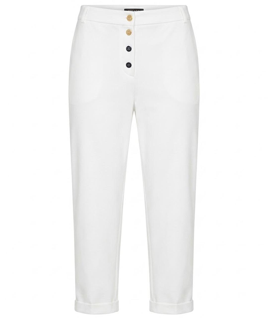 ESCADA Белые вискозные прямые брюки, фото 1