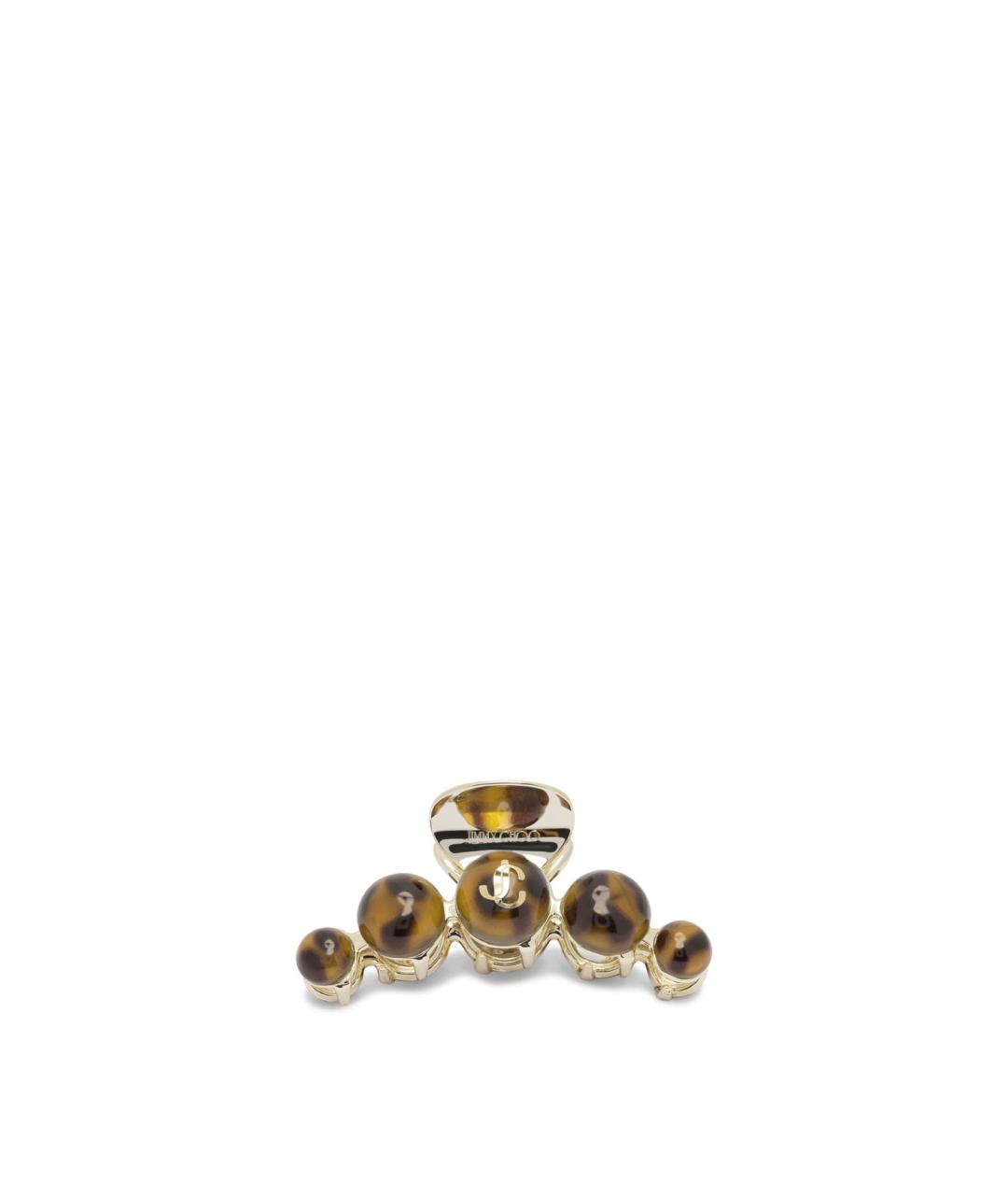 JIMMY CHOO Коричневая заколка, фото 3