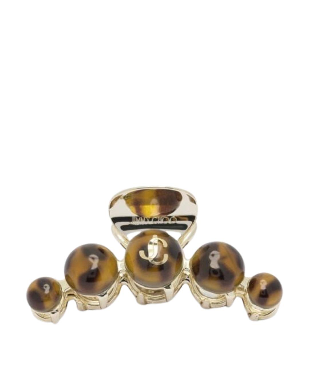 JIMMY CHOO Коричневая заколка, фото 1