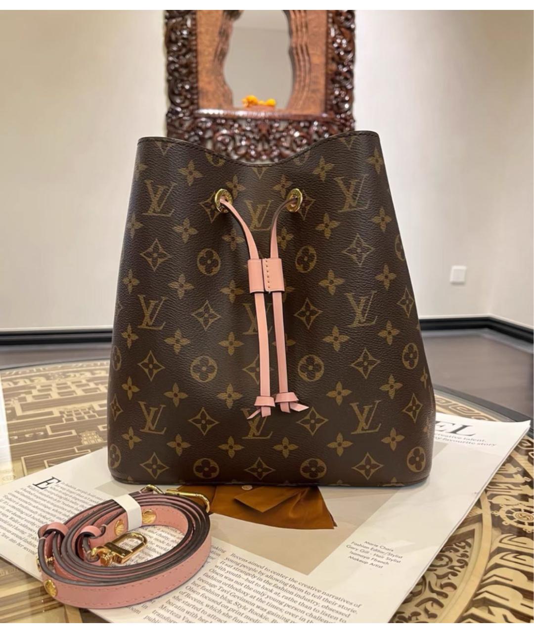 LOUIS VUITTON Коричневая сумка через плечо, фото 2