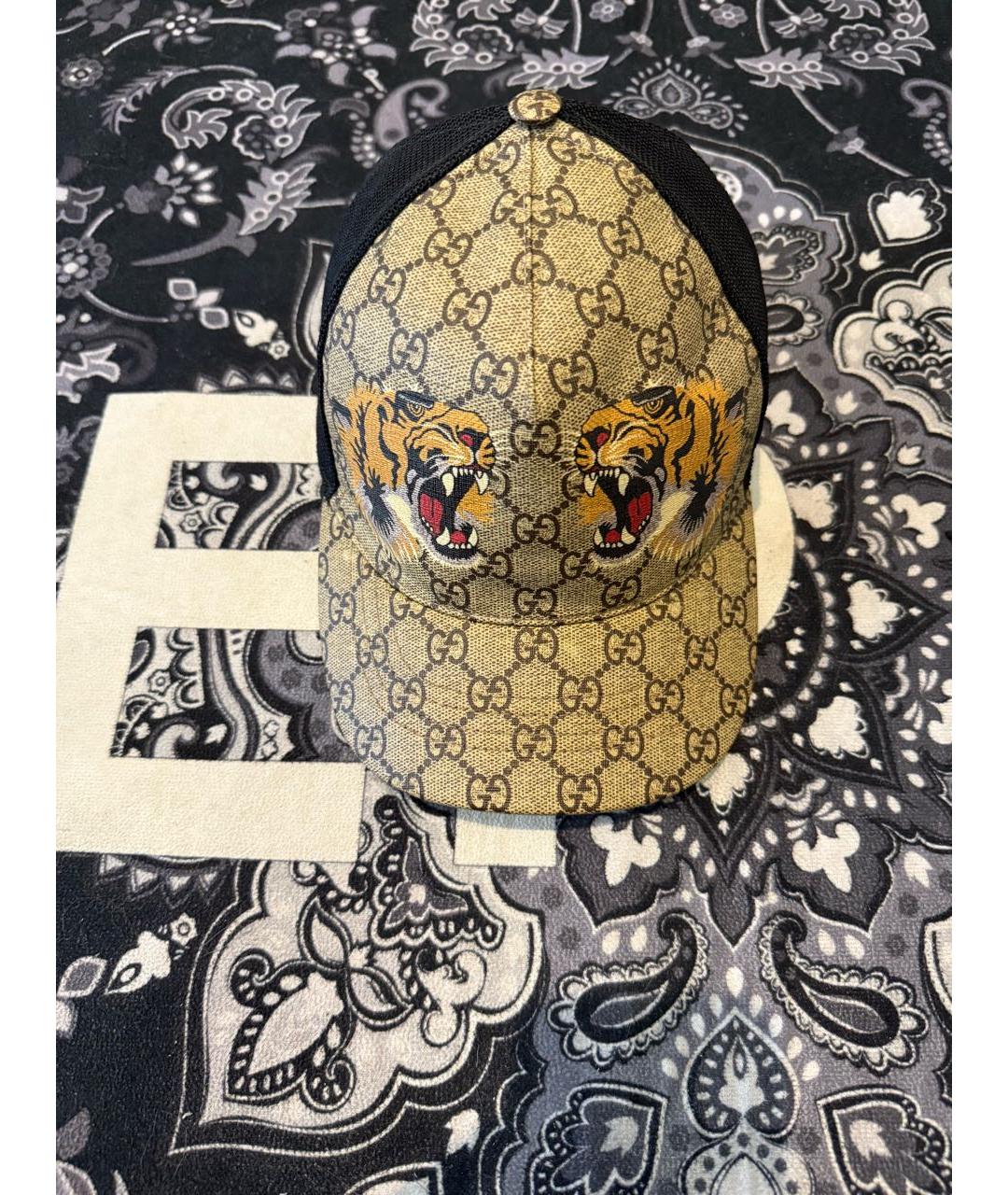 GUCCI Бежевая хлопковая кепка/бейсболка, фото 3