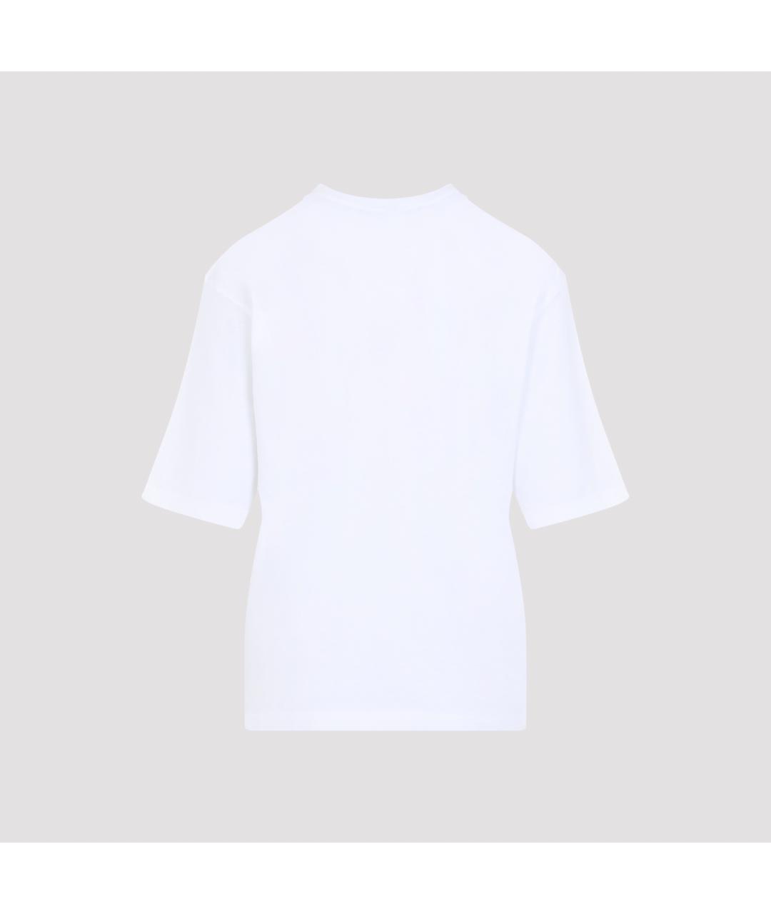 JACQUEMUS Белая хлопковая футболка, фото 2