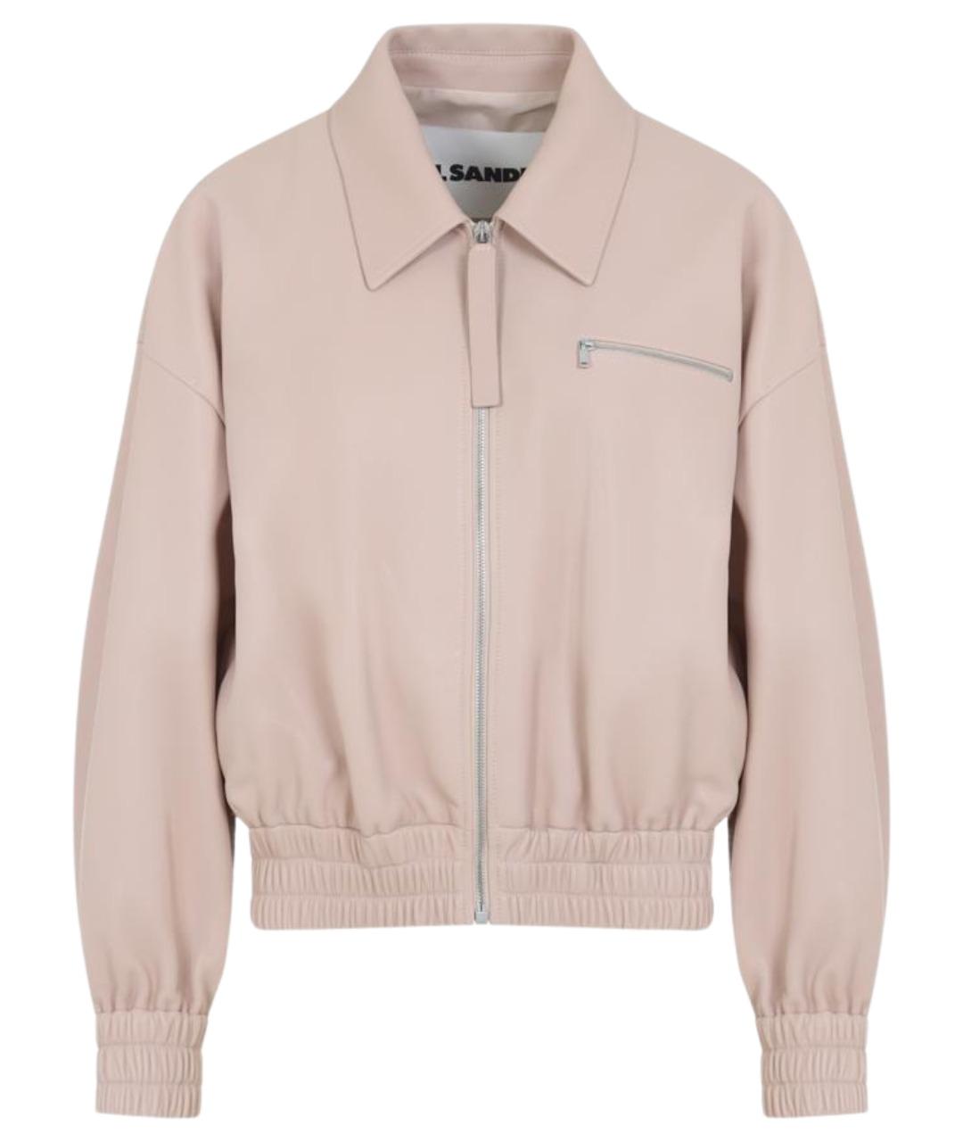 JIL SANDER Розовая кожаная куртка, фото 1