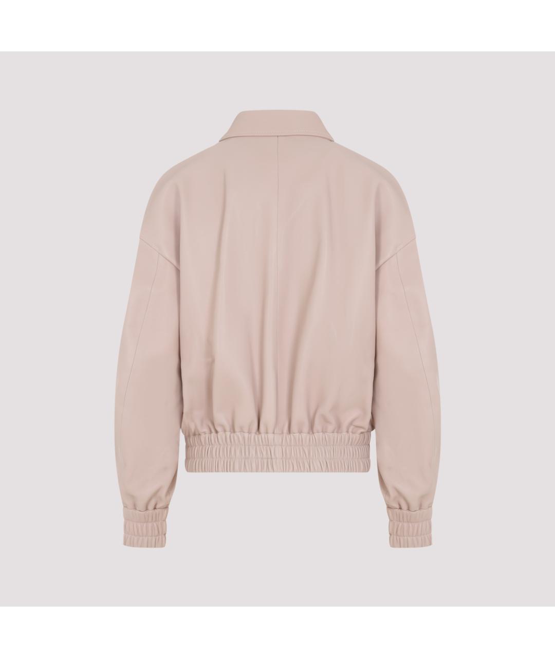 JIL SANDER Розовая кожаная куртка, фото 2