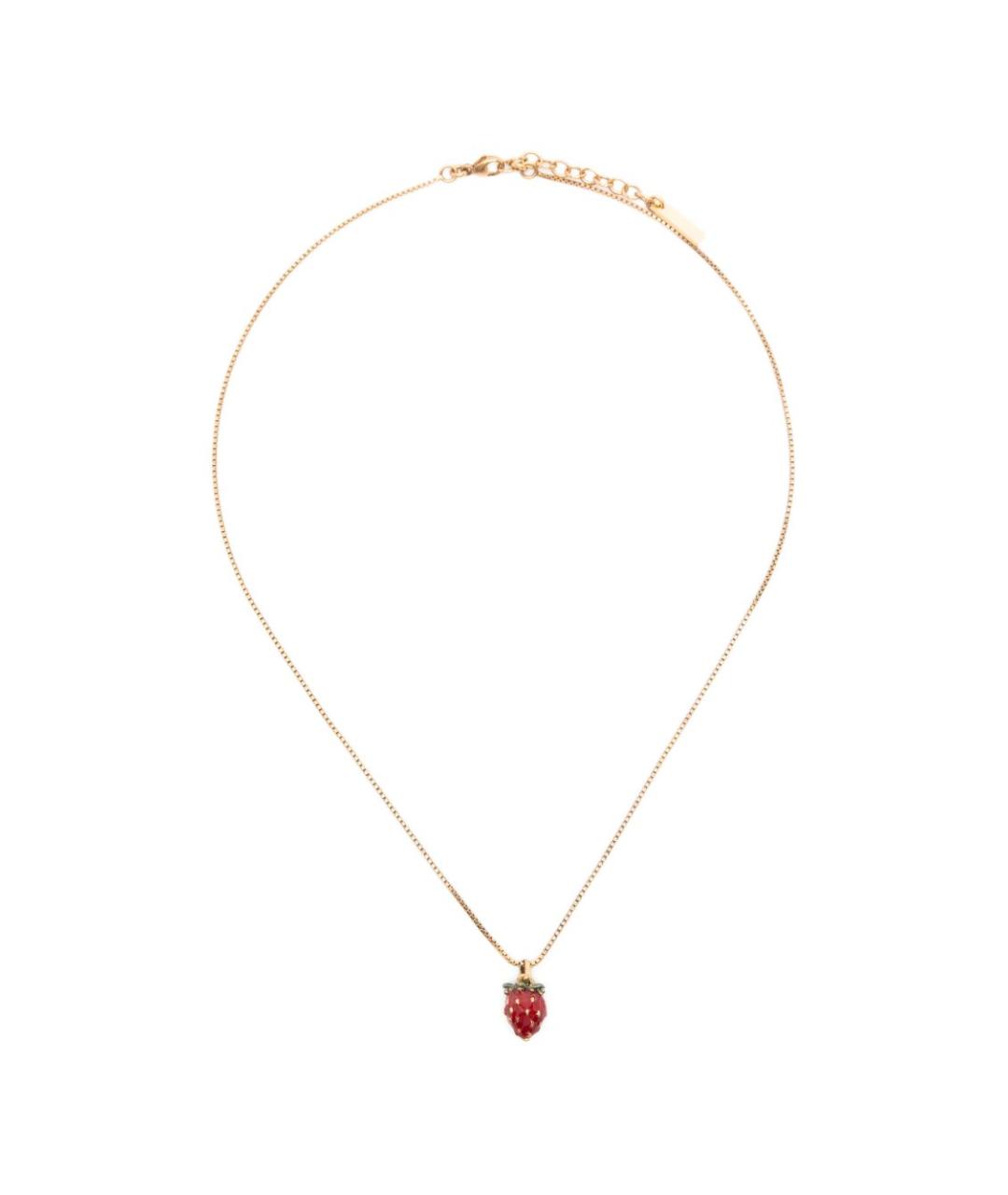 SAINT LAURENT Золотая металлическая цепочка, фото 1