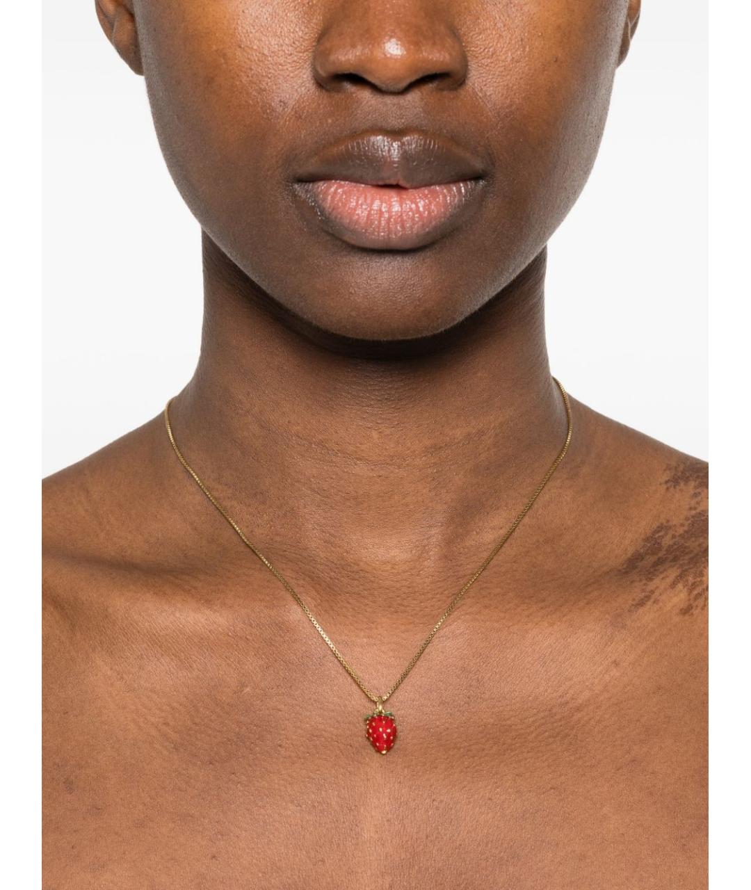 SAINT LAURENT Золотая металлическая цепочка, фото 3