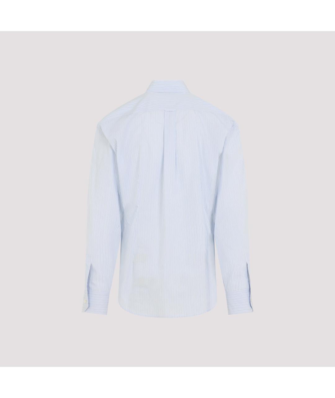 SAINT LAURENT Голубая хлопковая классическая рубашка, фото 2