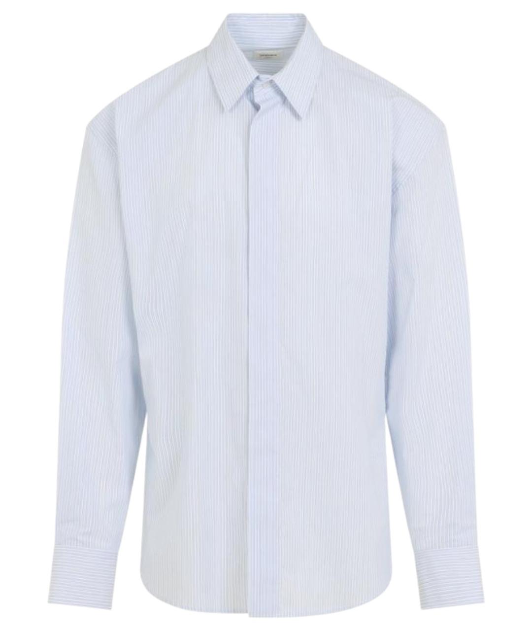 SAINT LAURENT Голубая хлопковая классическая рубашка, фото 1