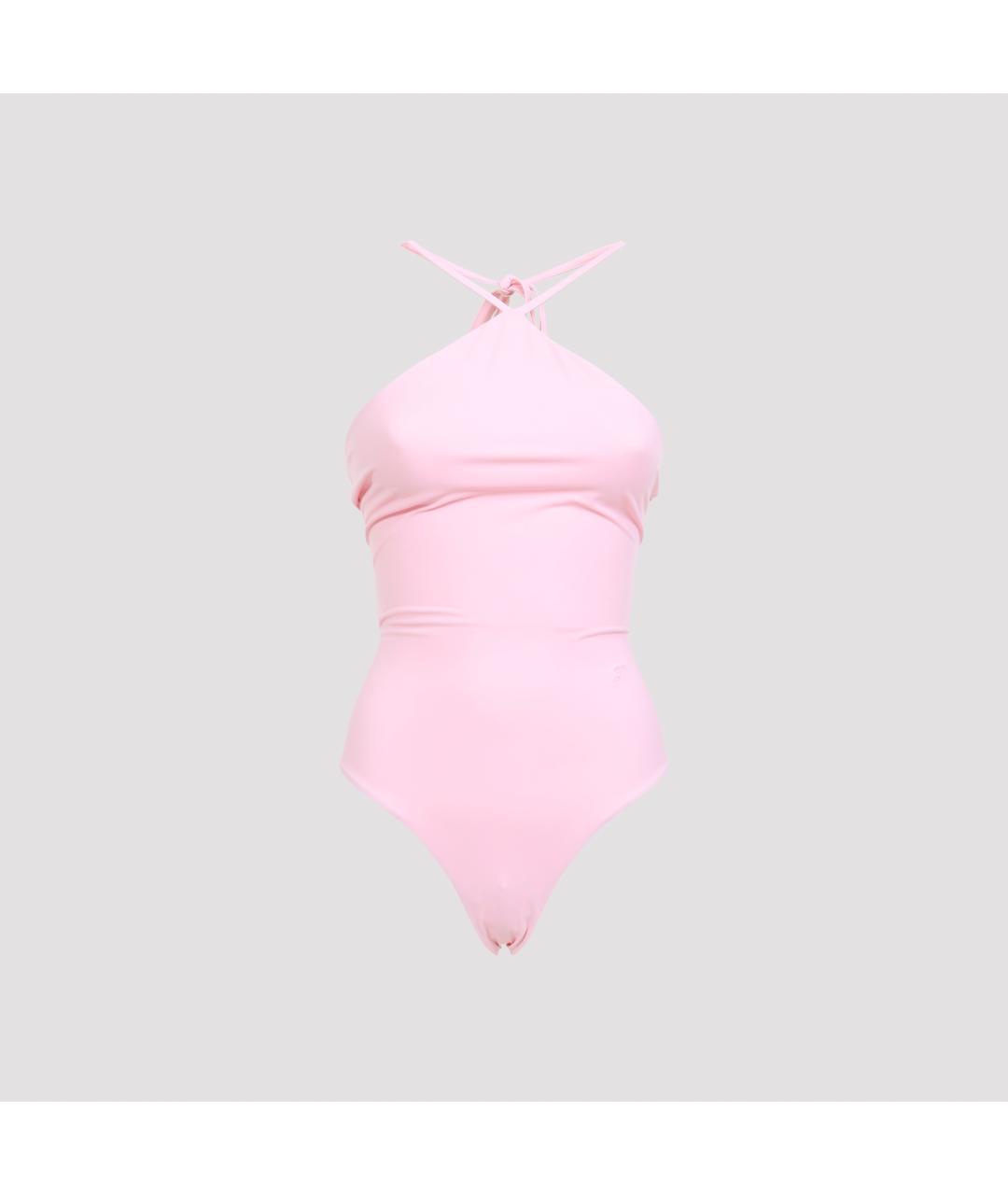 JACQUEMUS Розовый полиамидовый купальник, фото 2