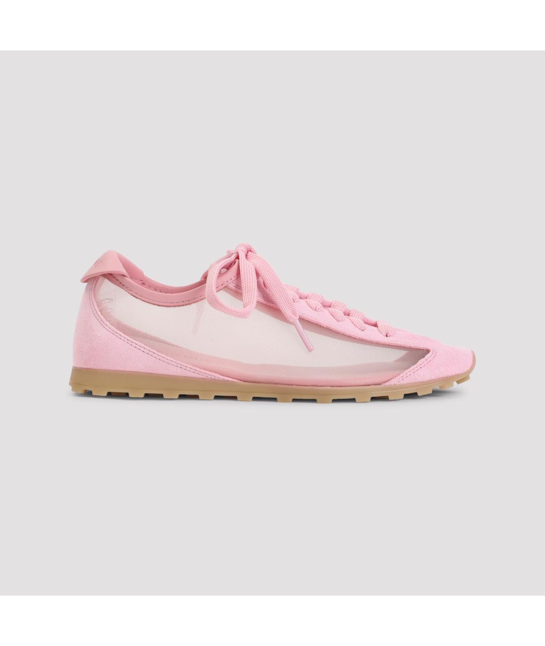 JACQUEMUS Розовые текстильные кроссовки, фото 2