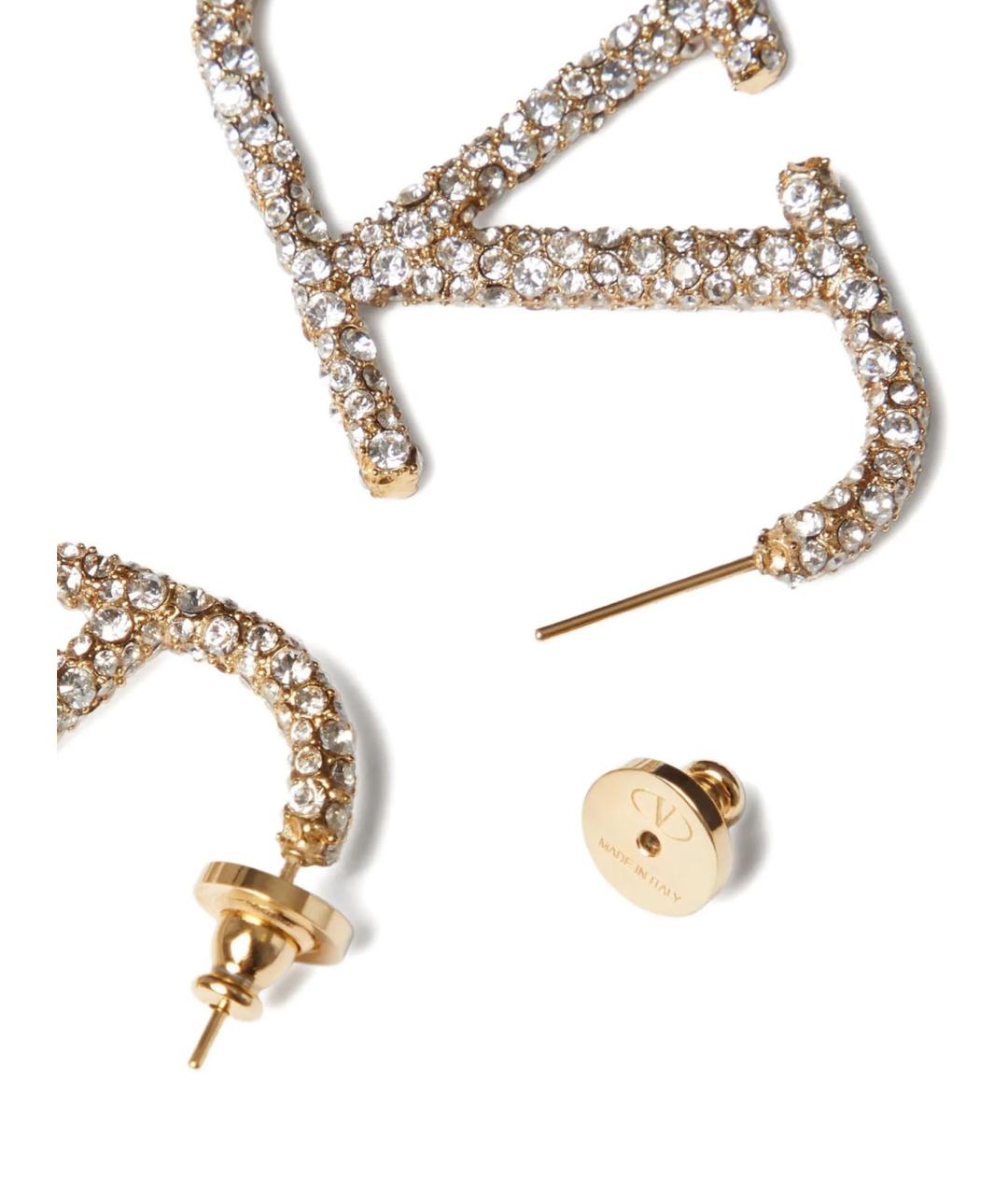 VALENTINO Золотые металлические серьги, фото 3