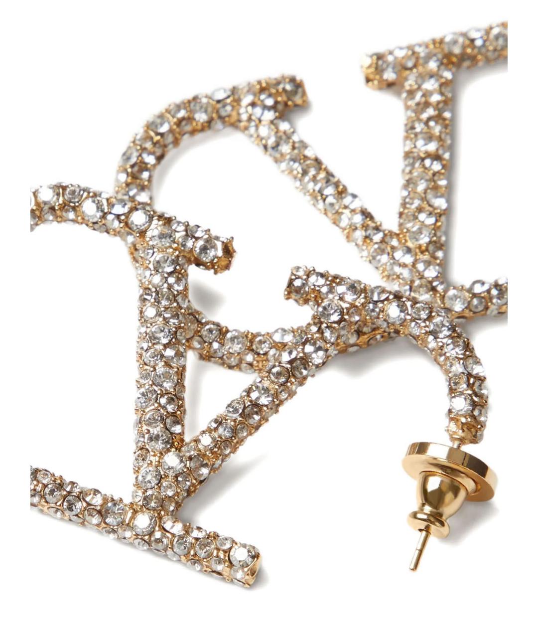 VALENTINO Золотые металлические серьги, фото 2