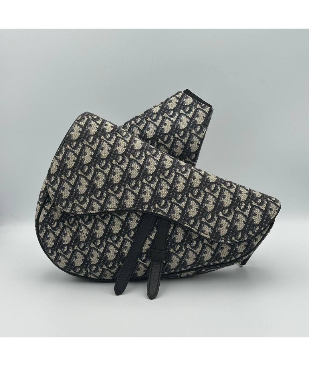 CHRISTIAN DIOR Темно-синяя сумка на плечо, фото 4