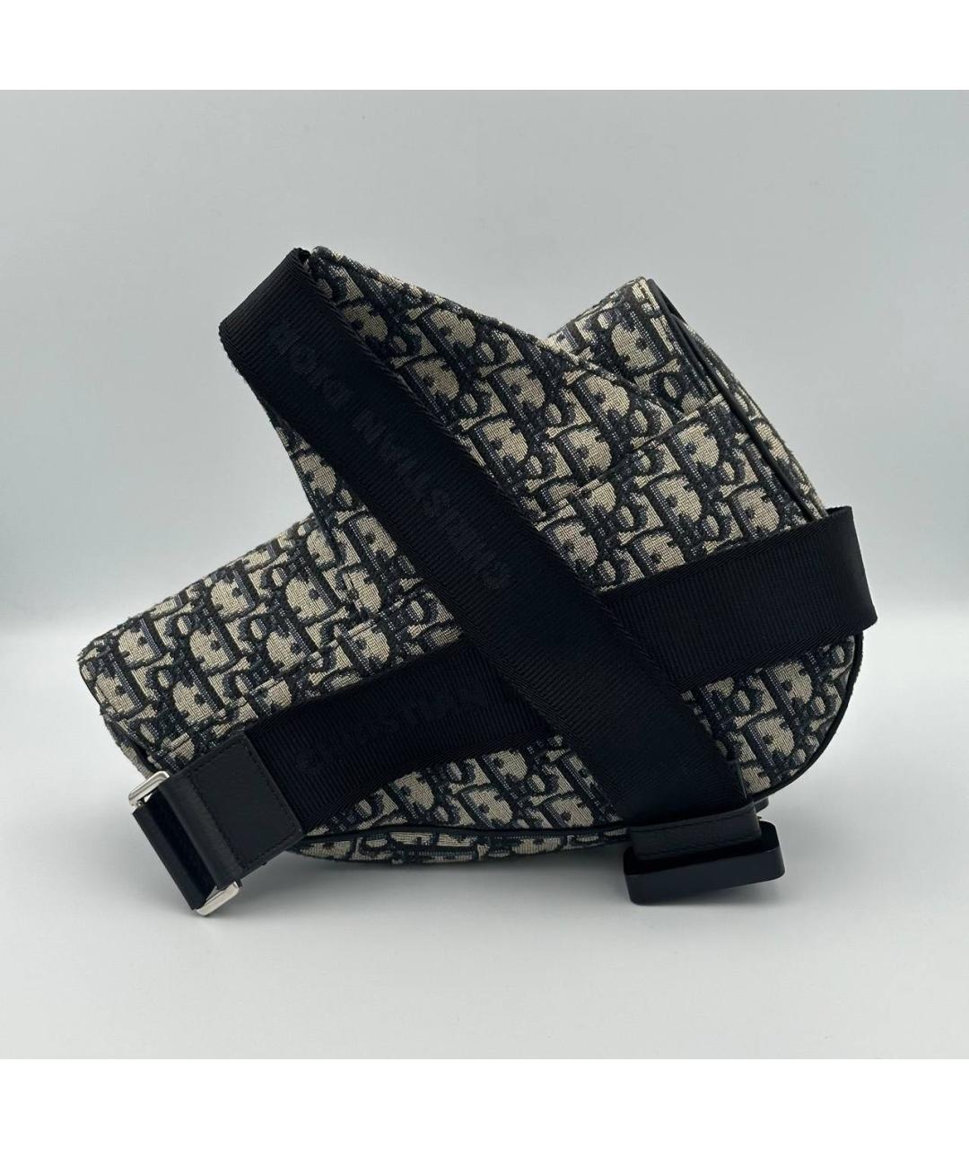 CHRISTIAN DIOR Темно-синяя сумка на плечо, фото 3