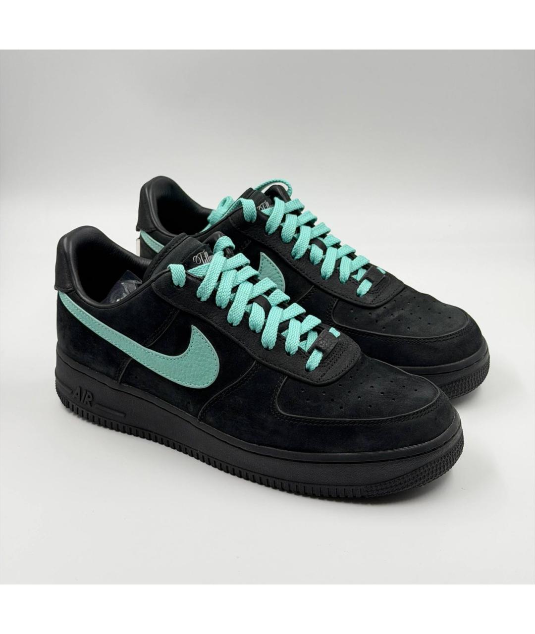 NIKE Черные замшевые низкие кроссовки / кеды, фото 2