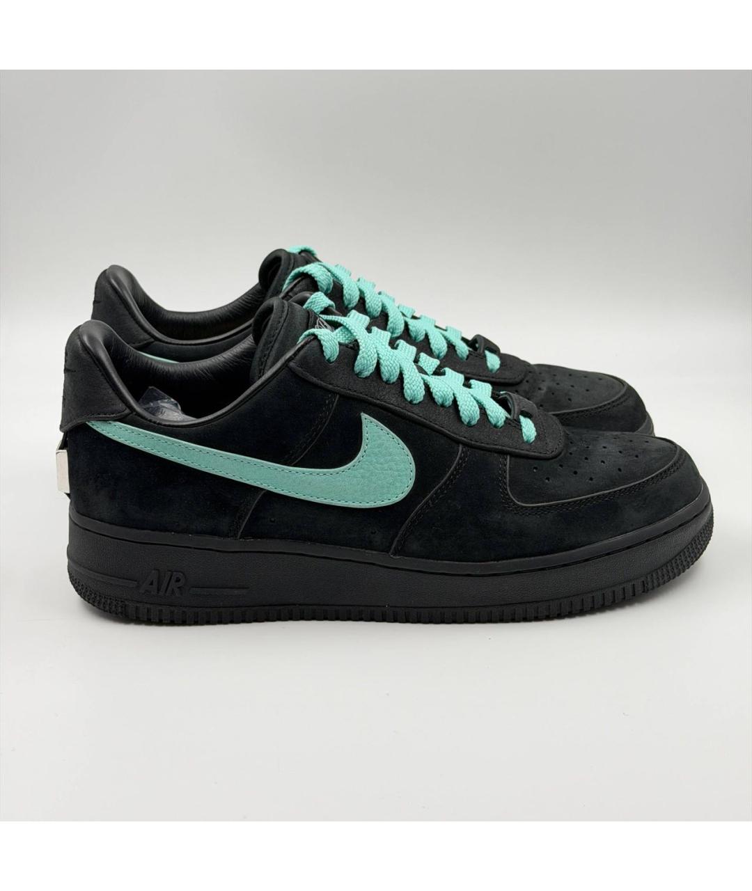 NIKE Черные замшевые низкие кроссовки / кеды, фото 6