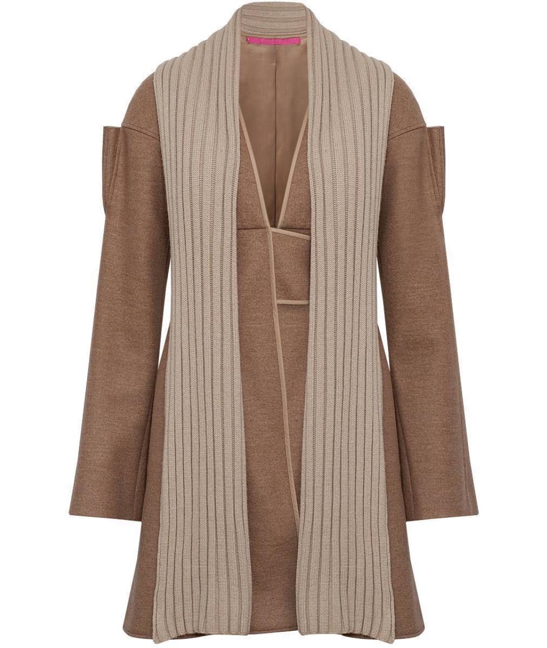 UNGARO Бежевое шерстяное пальто, фото 1