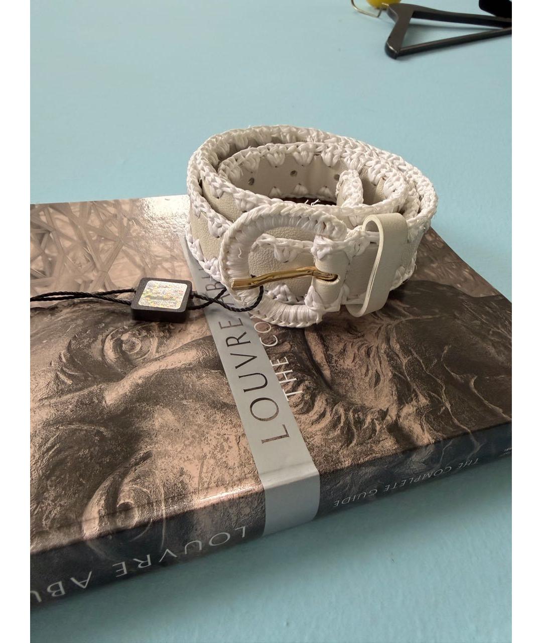 DOLCE&GABBANA Белый ремень, фото 4