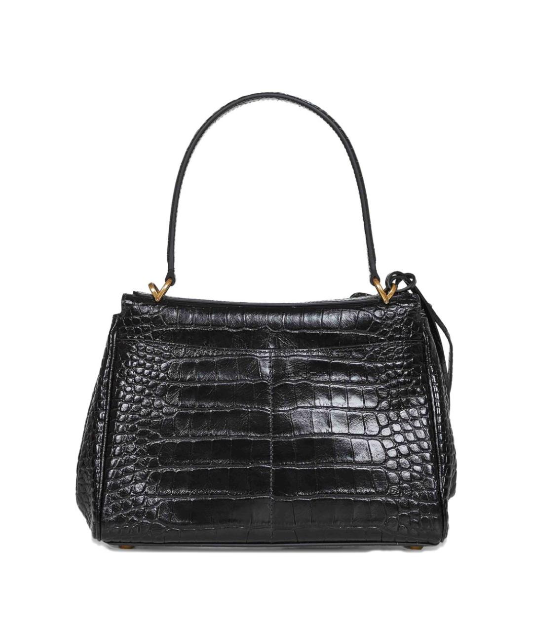 BALENCIAGA Черная кожаная сумка тоут, фото 3