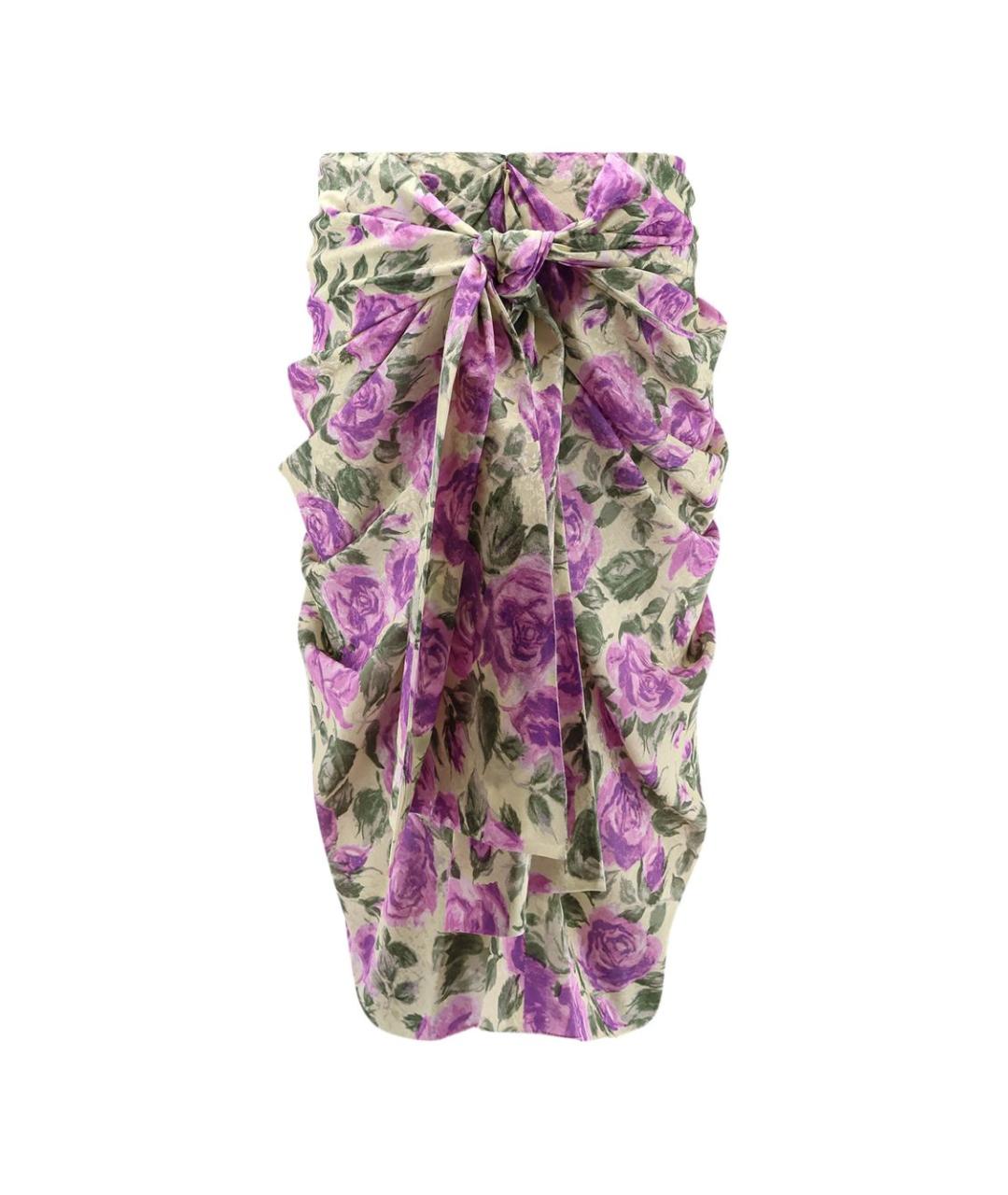 CHLOE Мульти шелковая юбка миди, фото 2