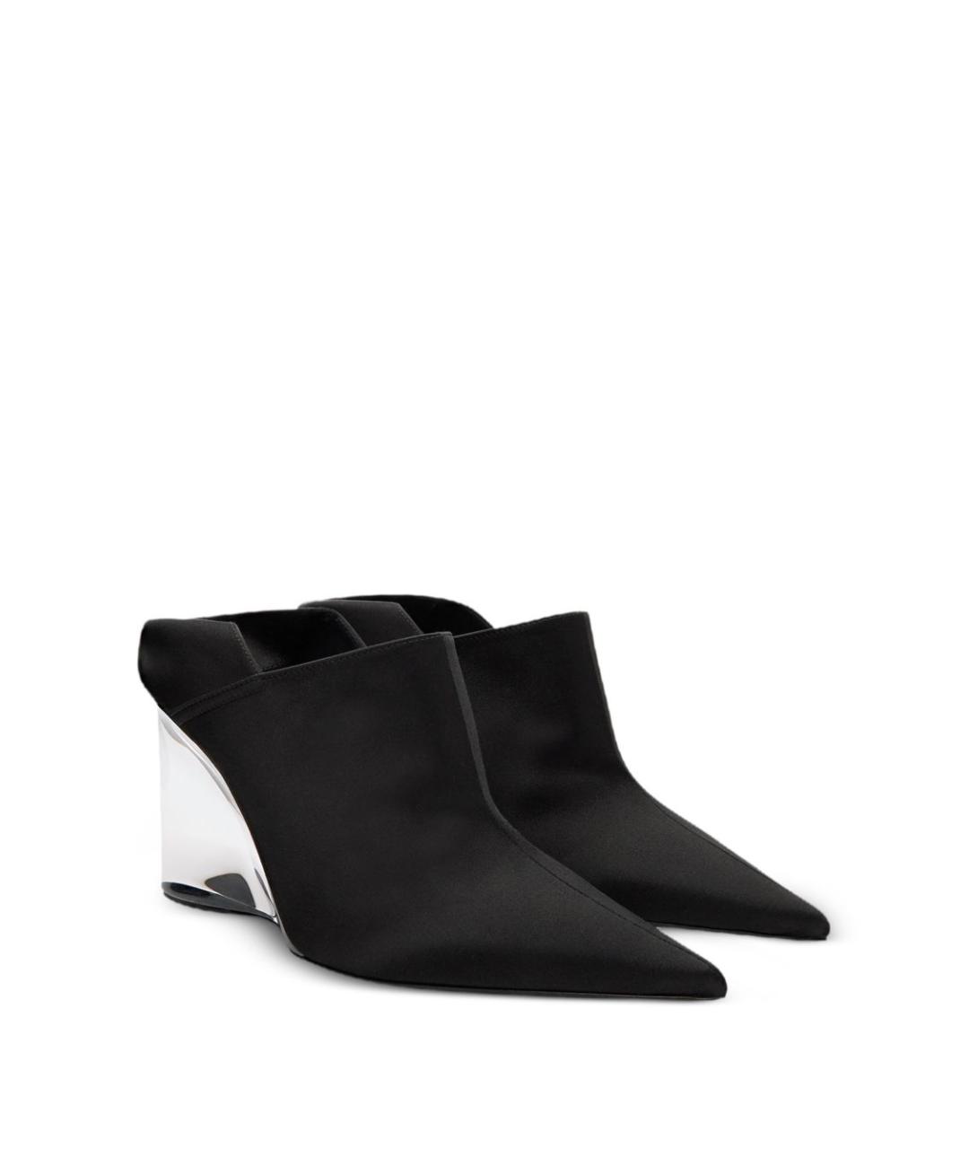 ALAIA Черные текстильные мюли, фото 3