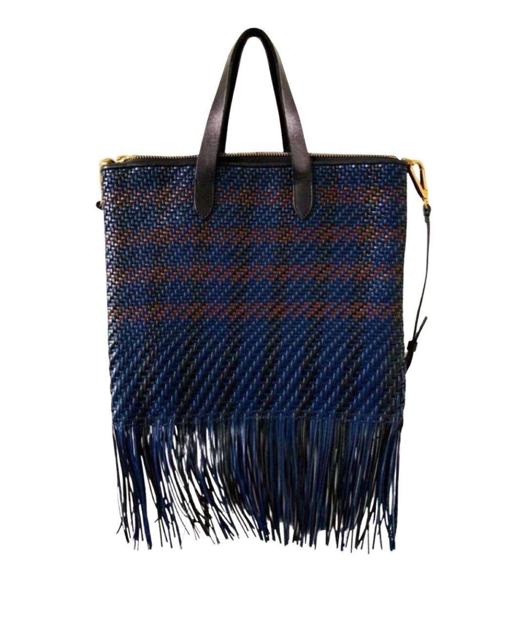 MARNI Темно-синяя сумка тоут, фото 1