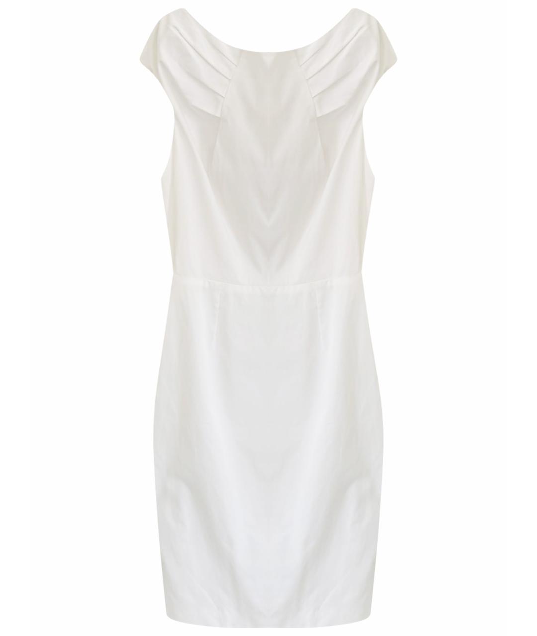 CHRISTIAN DIOR Белое хлопко-эластановое повседневное платье, фото 1