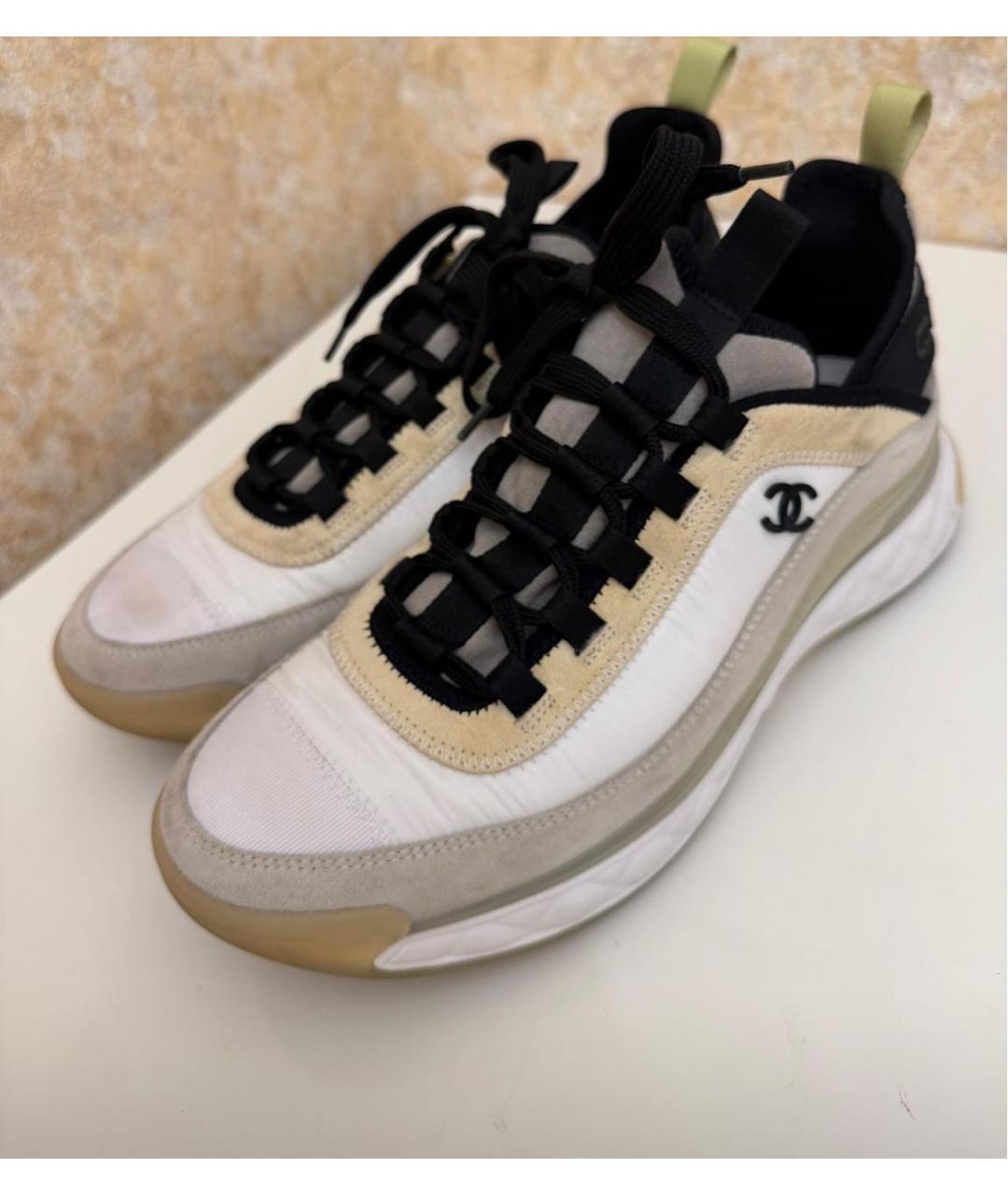 CHANEL Белые кроссовки, фото 3