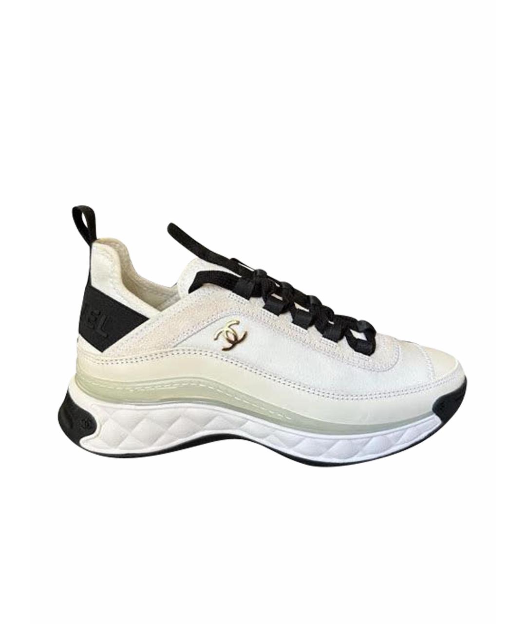 CHANEL Белые кроссовки, фото 1