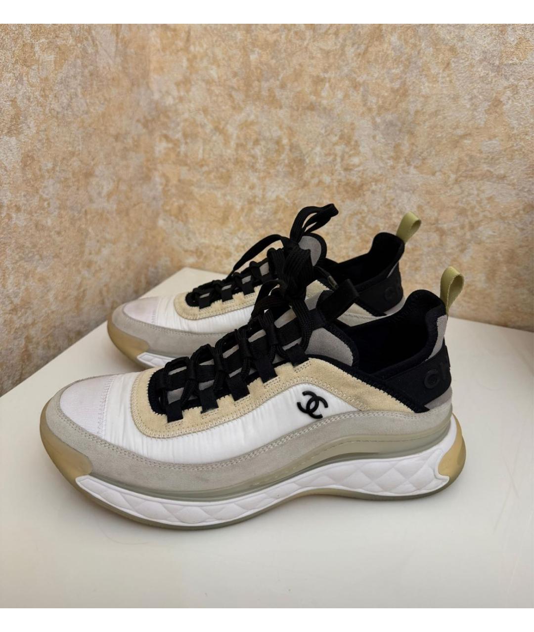 CHANEL Белые кроссовки, фото 2