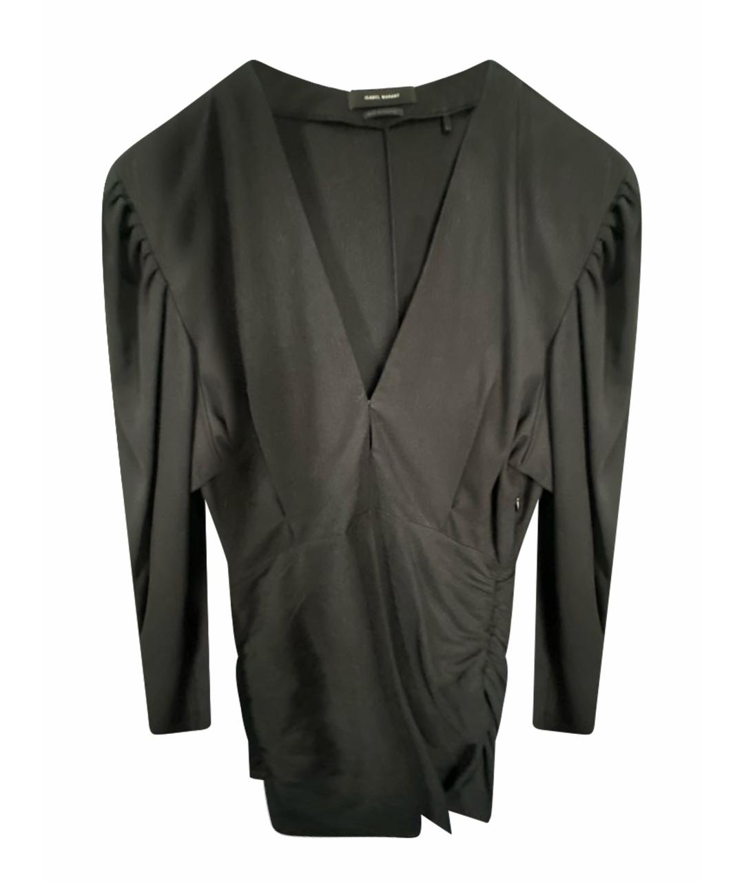ISABEL MARANT Черное вискозное коктейльное платье, фото 1