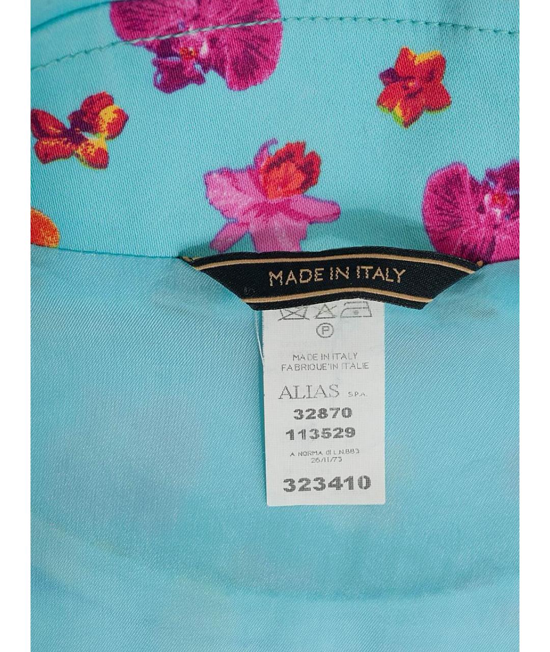 VERSACE Бирюзовая хлопковая куртка, фото 3